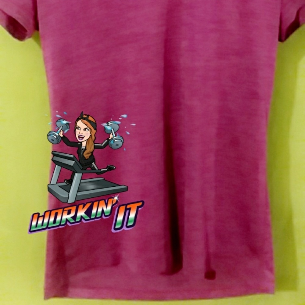 V-neck active wear shirt